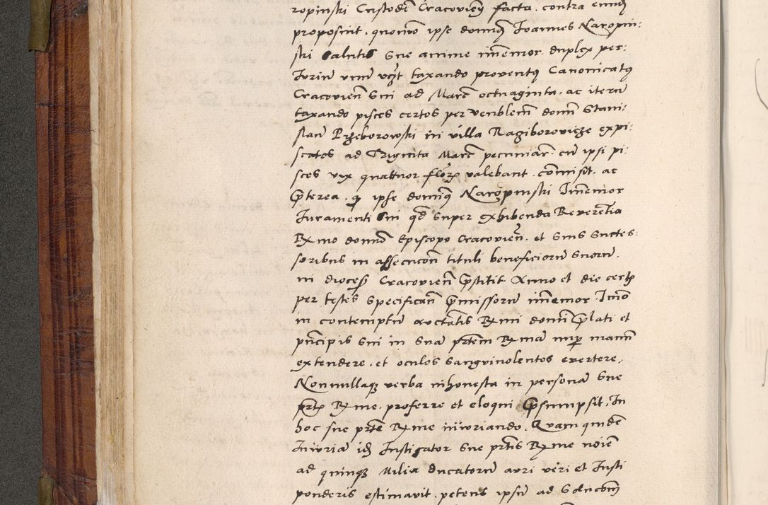 Zdjęcie nr 75 dla obiektu archiwalnego: Acta actorum coram R. D. Petro de Gamratis, nominati archiepiscopi Gnesnensis, episcopi Cracoviensis per annos 1541 et 1542 acticatorum, praesidente tunc curiase suae R. D. Bartholomaeo Gantkowski, canonico Cracoviensi, Posnaniensi cancellario, parochialis in Konopisca etc. rectore.