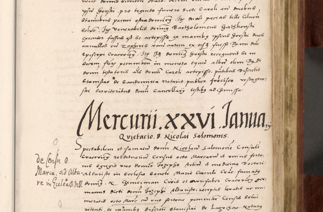 Zdjęcie nr 52 dla obiektu archiwalnego: Acta actorum coram R. D. Petro de Gamratis, nominati archiepiscopi Gnesnensis, episcopi Cracoviensis per annos 1541 et 1542 acticatorum, praesidente tunc curiase suae R. D. Bartholomaeo Gantkowski, canonico Cracoviensi, Posnaniensi cancellario, parochialis in Konopisca etc. rectore.
