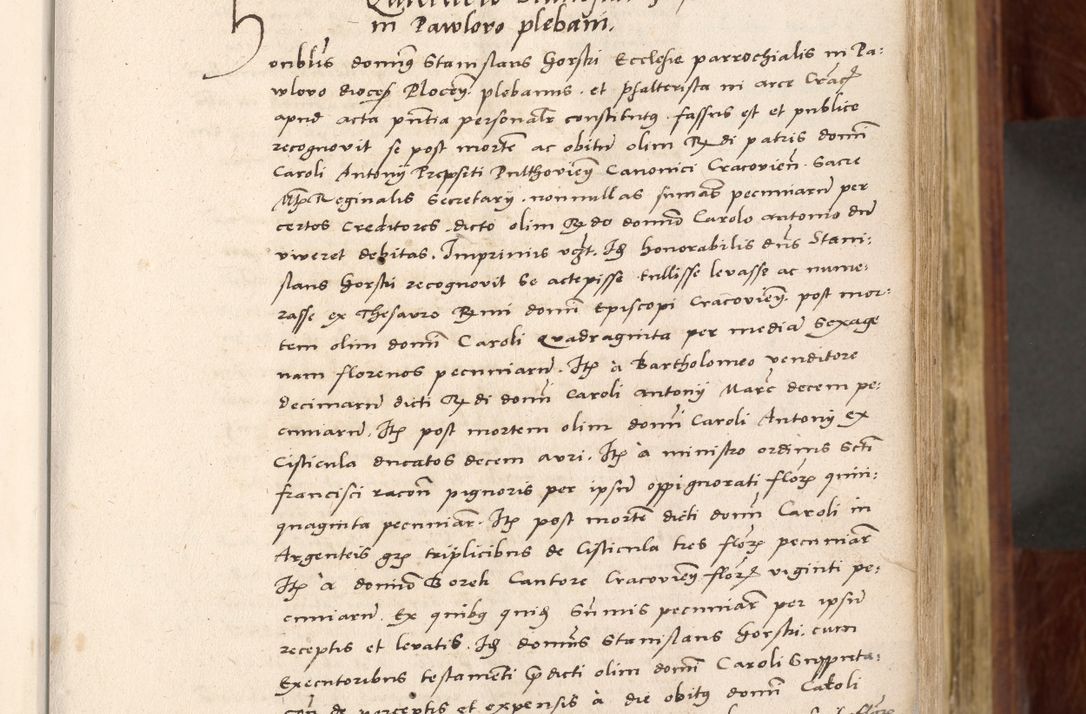 Zdjęcie nr 50 dla obiektu archiwalnego: Acta actorum coram R. D. Petro de Gamratis, nominati archiepiscopi Gnesnensis, episcopi Cracoviensis per annos 1541 et 1542 acticatorum, praesidente tunc curiase suae R. D. Bartholomaeo Gantkowski, canonico Cracoviensi, Posnaniensi cancellario, parochialis in Konopisca etc. rectore.