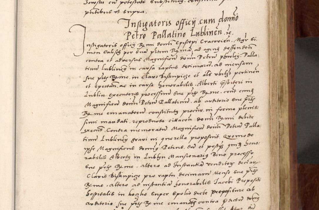 Zdjęcie nr 48 dla obiektu archiwalnego: Acta actorum coram R. D. Petro de Gamratis, nominati archiepiscopi Gnesnensis, episcopi Cracoviensis per annos 1541 et 1542 acticatorum, praesidente tunc curiase suae R. D. Bartholomaeo Gantkowski, canonico Cracoviensi, Posnaniensi cancellario, parochialis in Konopisca etc. rectore.