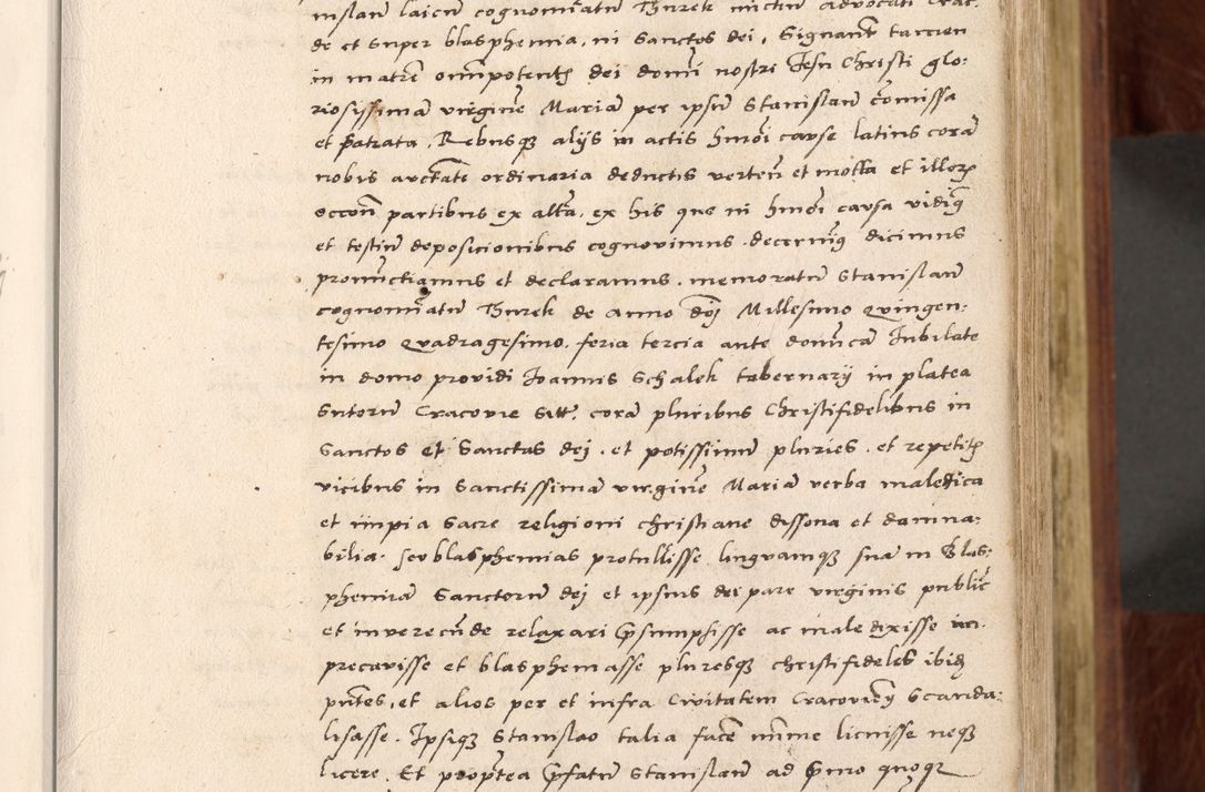Zdjęcie nr 46 dla obiektu archiwalnego: Acta actorum coram R. D. Petro de Gamratis, nominati archiepiscopi Gnesnensis, episcopi Cracoviensis per annos 1541 et 1542 acticatorum, praesidente tunc curiase suae R. D. Bartholomaeo Gantkowski, canonico Cracoviensi, Posnaniensi cancellario, parochialis in Konopisca etc. rectore.