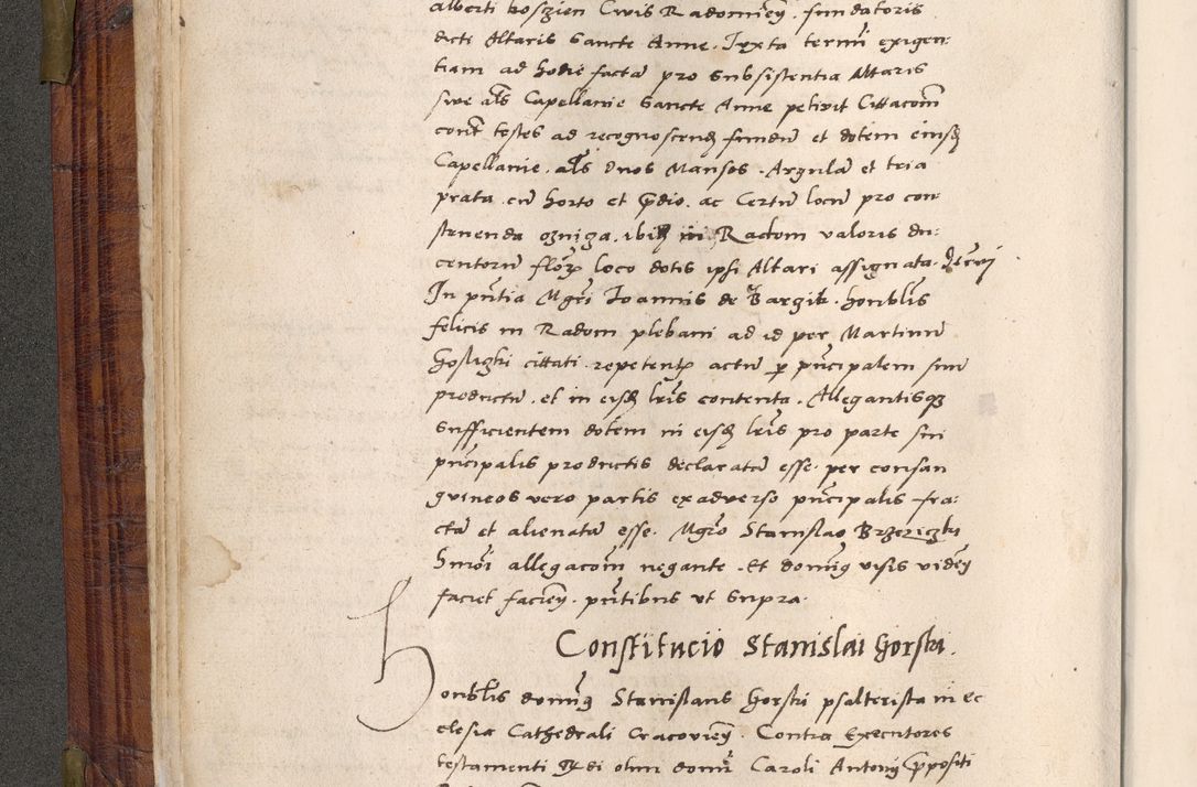 Zdjęcie nr 45 dla obiektu archiwalnego: Acta actorum coram R. D. Petro de Gamratis, nominati archiepiscopi Gnesnensis, episcopi Cracoviensis per annos 1541 et 1542 acticatorum, praesidente tunc curiase suae R. D. Bartholomaeo Gantkowski, canonico Cracoviensi, Posnaniensi cancellario, parochialis in Konopisca etc. rectore.