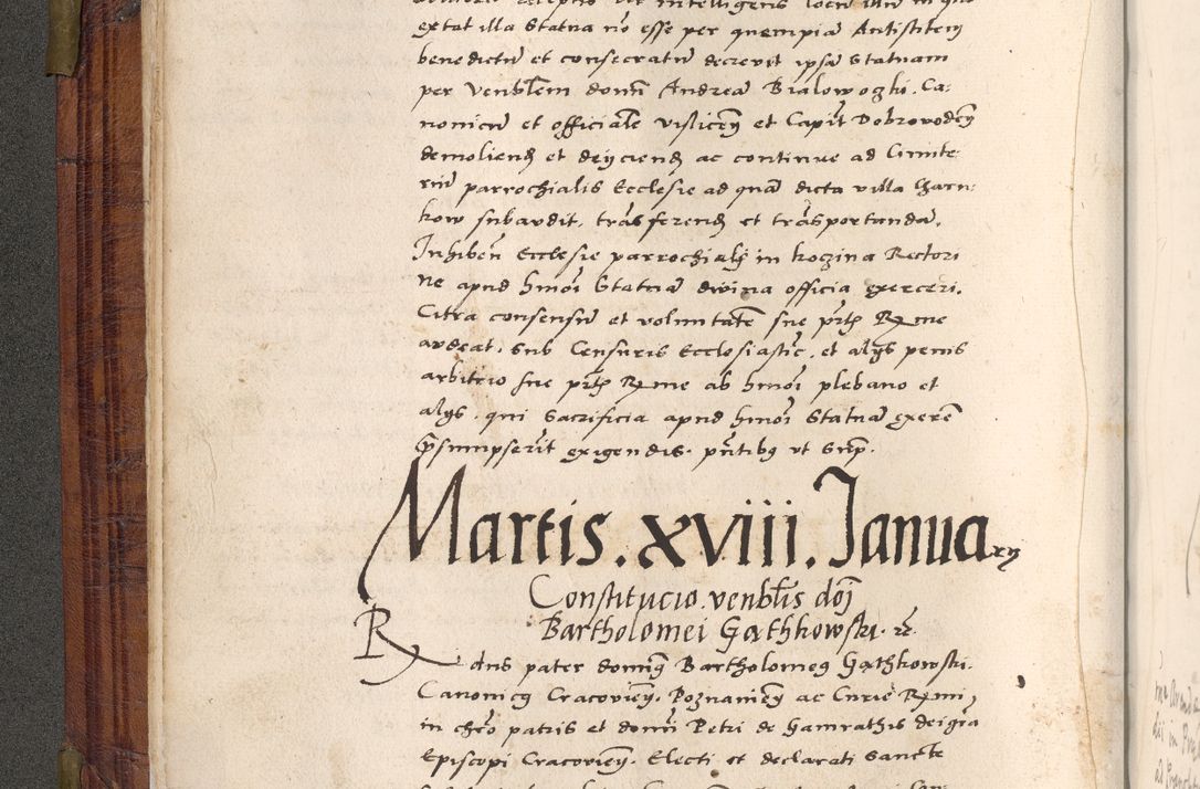 Zdjęcie nr 39 dla obiektu archiwalnego: Acta actorum coram R. D. Petro de Gamratis, nominati archiepiscopi Gnesnensis, episcopi Cracoviensis per annos 1541 et 1542 acticatorum, praesidente tunc curiase suae R. D. Bartholomaeo Gantkowski, canonico Cracoviensi, Posnaniensi cancellario, parochialis in Konopisca etc. rectore.