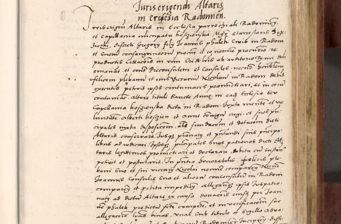 Zdjęcie nr 32 dla obiektu archiwalnego: Acta actorum coram R. D. Petro de Gamratis, nominati archiepiscopi Gnesnensis, episcopi Cracoviensis per annos 1541 et 1542 acticatorum, praesidente tunc curiase suae R. D. Bartholomaeo Gantkowski, canonico Cracoviensi, Posnaniensi cancellario, parochialis in Konopisca etc. rectore.
