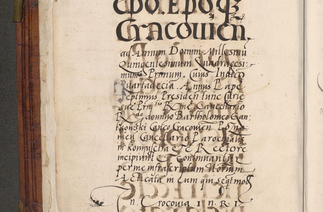 Zdjęcie nr 11 dla obiektu archiwalnego: Acta actorum coram R. D. Petro de Gamratis, nominati archiepiscopi Gnesnensis, episcopi Cracoviensis per annos 1541 et 1542 acticatorum, praesidente tunc curiase suae R. D. Bartholomaeo Gantkowski, canonico Cracoviensi, Posnaniensi cancellario, parochialis in Konopisca etc. rectore.