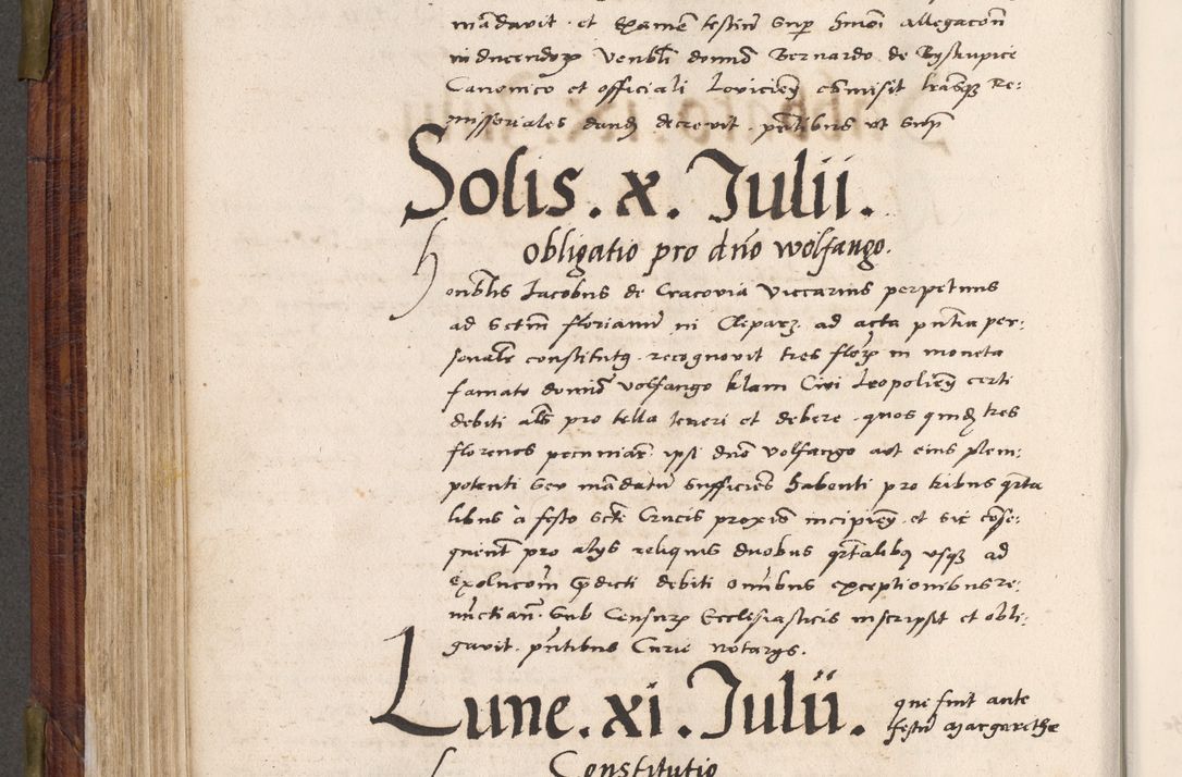 Zdjęcie nr 405 dla obiektu archiwalnego: Acta actorum coram R. D. Petro de Gamratis, nominati archiepiscopi Gnesnensis, episcopi Cracoviensis per annos 1541 et 1542 acticatorum, praesidente tunc curiase suae R. D. Bartholomaeo Gantkowski, canonico Cracoviensi, Posnaniensi cancellario, parochialis in Konopisca etc. rectore.