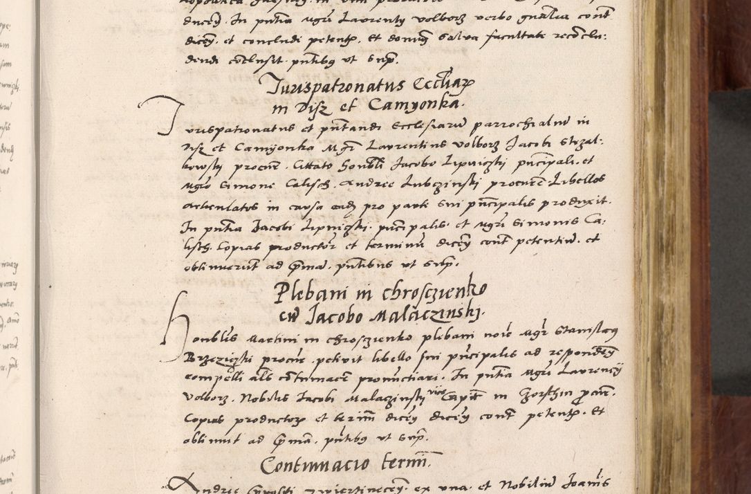 Zdjęcie nr 408 dla obiektu archiwalnego: Acta actorum coram R. D. Petro de Gamratis, nominati archiepiscopi Gnesnensis, episcopi Cracoviensis per annos 1541 et 1542 acticatorum, praesidente tunc curiase suae R. D. Bartholomaeo Gantkowski, canonico Cracoviensi, Posnaniensi cancellario, parochialis in Konopisca etc. rectore.