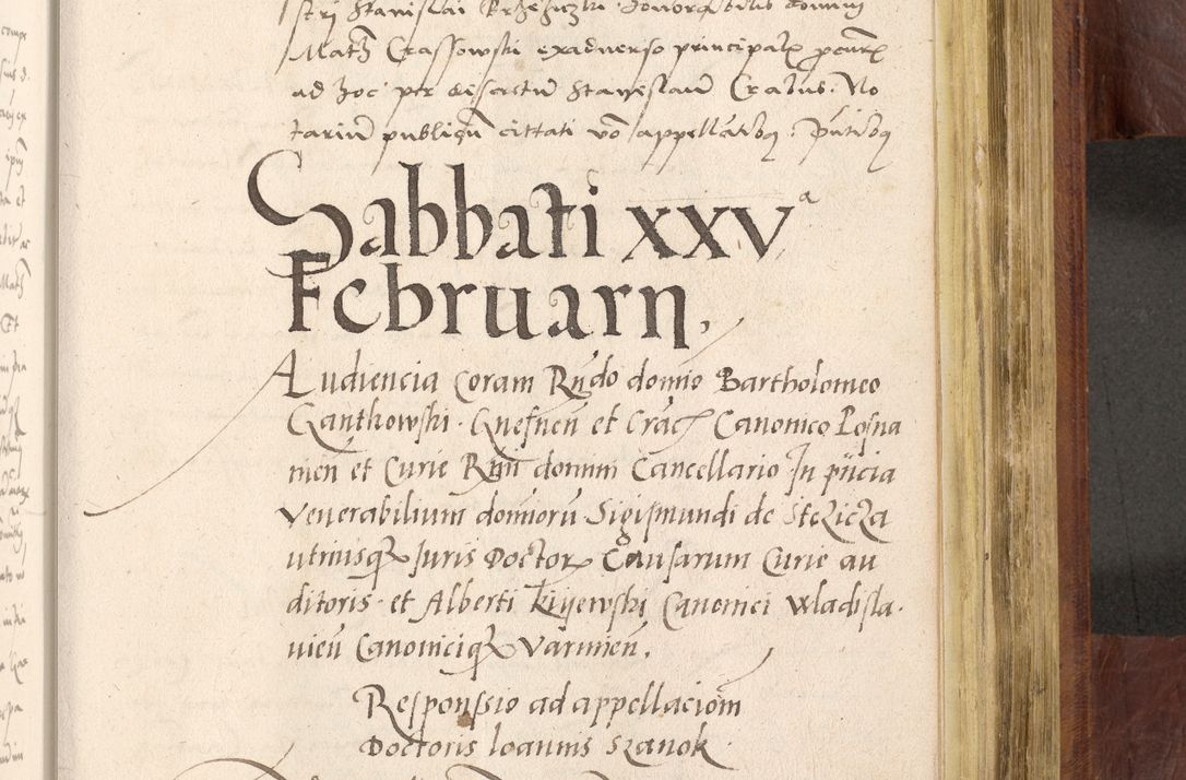 Zdjęcie nr 794 dla obiektu archiwalnego: Acta actorum coram R. D. Petro de Gamratis, nominati archiepiscopi Gnesnensis, episcopi Cracoviensis per annos 1541 et 1542 acticatorum, praesidente tunc curiase suae R. D. Bartholomaeo Gantkowski, canonico Cracoviensi, Posnaniensi cancellario, parochialis in Konopisca etc. rectore.