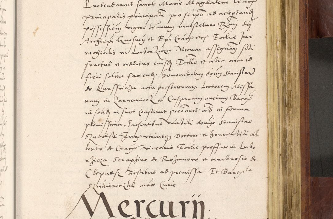 Zdjęcie nr 772 dla obiektu archiwalnego: Acta actorum coram R. D. Petro de Gamratis, nominati archiepiscopi Gnesnensis, episcopi Cracoviensis per annos 1541 et 1542 acticatorum, praesidente tunc curiase suae R. D. Bartholomaeo Gantkowski, canonico Cracoviensi, Posnaniensi cancellario, parochialis in Konopisca etc. rectore.