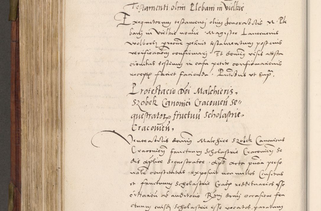 Zdjęcie nr 763 dla obiektu archiwalnego: Acta actorum coram R. D. Petro de Gamratis, nominati archiepiscopi Gnesnensis, episcopi Cracoviensis per annos 1541 et 1542 acticatorum, praesidente tunc curiase suae R. D. Bartholomaeo Gantkowski, canonico Cracoviensi, Posnaniensi cancellario, parochialis in Konopisca etc. rectore.