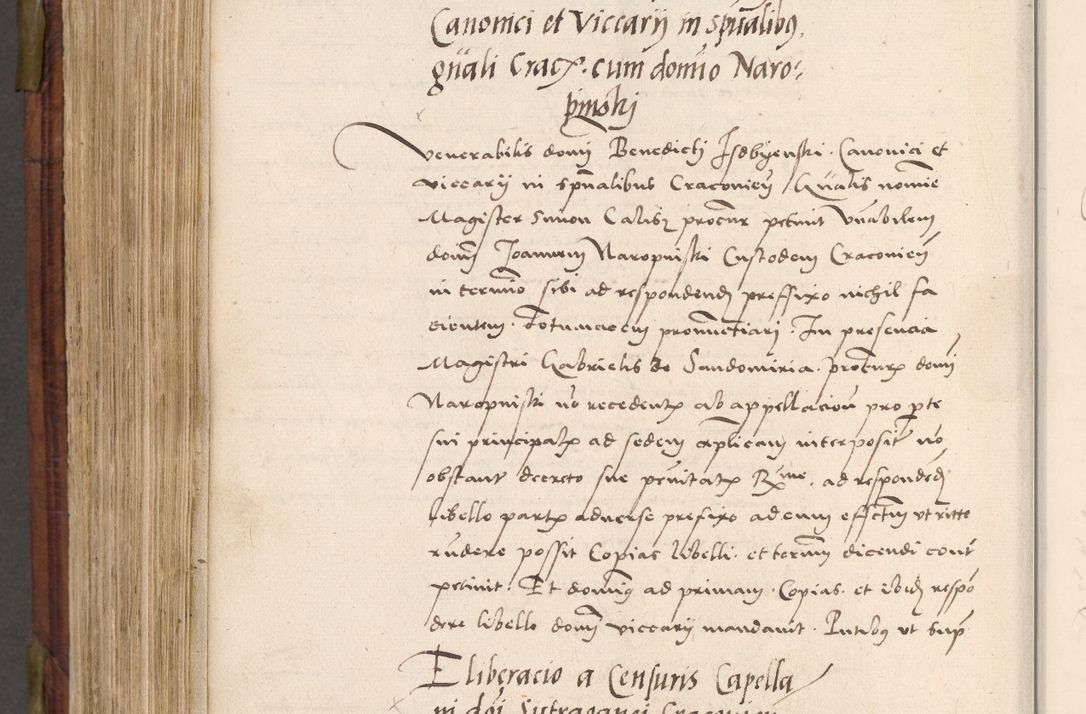 Zdjęcie nr 755 dla obiektu archiwalnego: Acta actorum coram R. D. Petro de Gamratis, nominati archiepiscopi Gnesnensis, episcopi Cracoviensis per annos 1541 et 1542 acticatorum, praesidente tunc curiase suae R. D. Bartholomaeo Gantkowski, canonico Cracoviensi, Posnaniensi cancellario, parochialis in Konopisca etc. rectore.