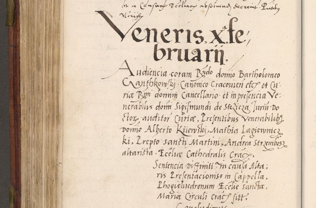 Zdjęcie nr 749 dla obiektu archiwalnego: Acta actorum coram R. D. Petro de Gamratis, nominati archiepiscopi Gnesnensis, episcopi Cracoviensis per annos 1541 et 1542 acticatorum, praesidente tunc curiase suae R. D. Bartholomaeo Gantkowski, canonico Cracoviensi, Posnaniensi cancellario, parochialis in Konopisca etc. rectore.