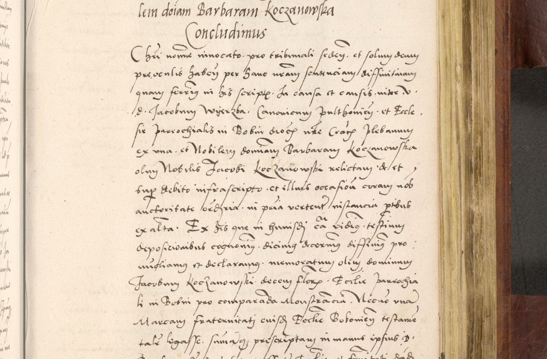 Zdjęcie nr 752 dla obiektu archiwalnego: Acta actorum coram R. D. Petro de Gamratis, nominati archiepiscopi Gnesnensis, episcopi Cracoviensis per annos 1541 et 1542 acticatorum, praesidente tunc curiase suae R. D. Bartholomaeo Gantkowski, canonico Cracoviensi, Posnaniensi cancellario, parochialis in Konopisca etc. rectore.