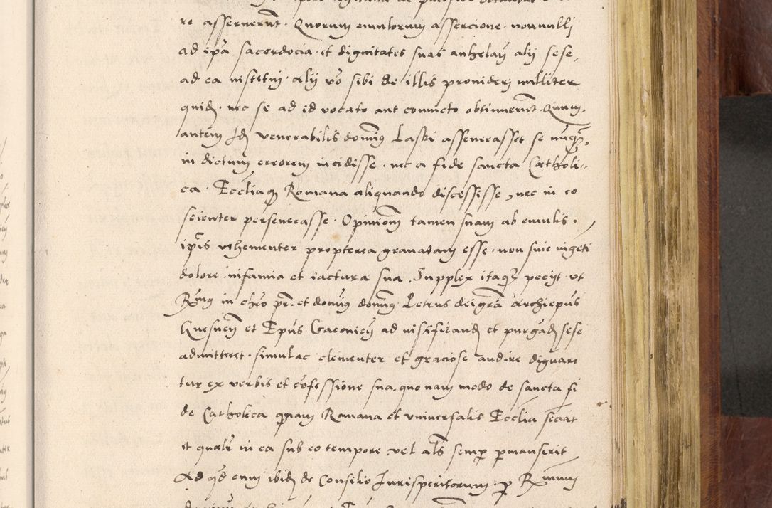 Zdjęcie nr 746 dla obiektu archiwalnego: Acta actorum coram R. D. Petro de Gamratis, nominati archiepiscopi Gnesnensis, episcopi Cracoviensis per annos 1541 et 1542 acticatorum, praesidente tunc curiase suae R. D. Bartholomaeo Gantkowski, canonico Cracoviensi, Posnaniensi cancellario, parochialis in Konopisca etc. rectore.