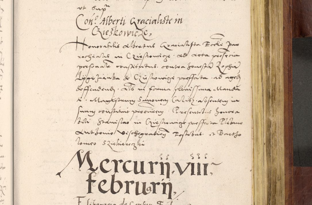 Zdjęcie nr 740 dla obiektu archiwalnego: Acta actorum coram R. D. Petro de Gamratis, nominati archiepiscopi Gnesnensis, episcopi Cracoviensis per annos 1541 et 1542 acticatorum, praesidente tunc curiase suae R. D. Bartholomaeo Gantkowski, canonico Cracoviensi, Posnaniensi cancellario, parochialis in Konopisca etc. rectore.