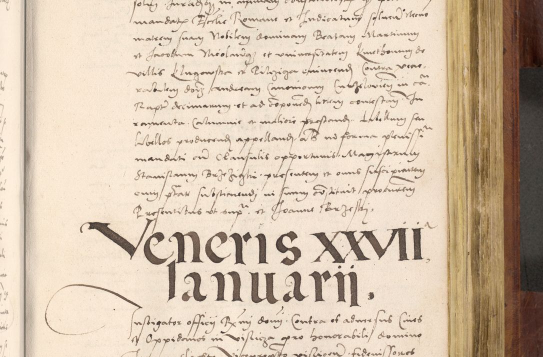 Zdjęcie nr 710 dla obiektu archiwalnego: Acta actorum coram R. D. Petro de Gamratis, nominati archiepiscopi Gnesnensis, episcopi Cracoviensis per annos 1541 et 1542 acticatorum, praesidente tunc curiase suae R. D. Bartholomaeo Gantkowski, canonico Cracoviensi, Posnaniensi cancellario, parochialis in Konopisca etc. rectore.