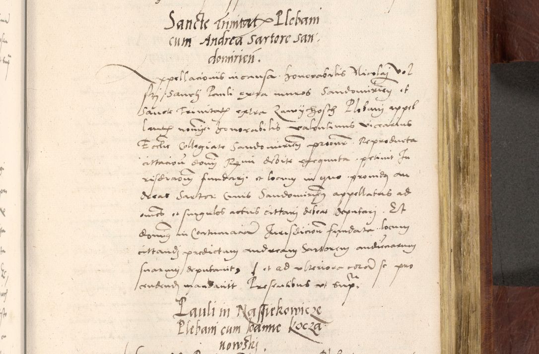 Zdjęcie nr 708 dla obiektu archiwalnego: Acta actorum coram R. D. Petro de Gamratis, nominati archiepiscopi Gnesnensis, episcopi Cracoviensis per annos 1541 et 1542 acticatorum, praesidente tunc curiase suae R. D. Bartholomaeo Gantkowski, canonico Cracoviensi, Posnaniensi cancellario, parochialis in Konopisca etc. rectore.