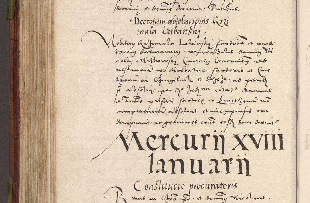 Zdjęcie nr 683 dla obiektu archiwalnego: Acta actorum coram R. D. Petro de Gamratis, nominati archiepiscopi Gnesnensis, episcopi Cracoviensis per annos 1541 et 1542 acticatorum, praesidente tunc curiase suae R. D. Bartholomaeo Gantkowski, canonico Cracoviensi, Posnaniensi cancellario, parochialis in Konopisca etc. rectore.