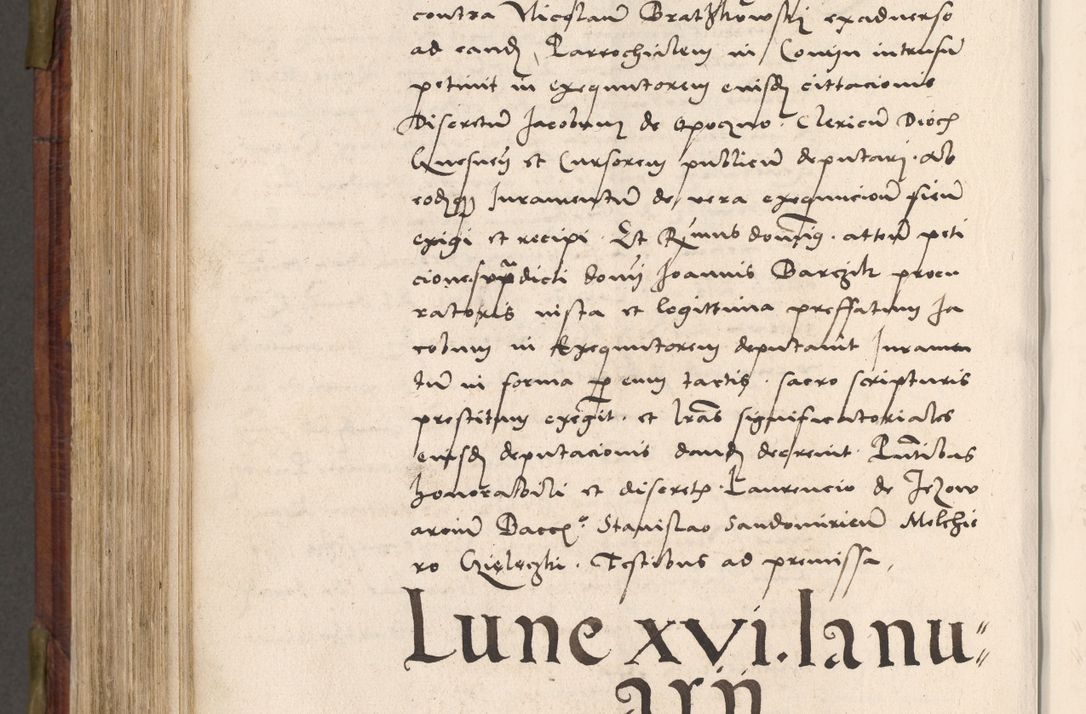 Zdjęcie nr 679 dla obiektu archiwalnego: Acta actorum coram R. D. Petro de Gamratis, nominati archiepiscopi Gnesnensis, episcopi Cracoviensis per annos 1541 et 1542 acticatorum, praesidente tunc curiase suae R. D. Bartholomaeo Gantkowski, canonico Cracoviensi, Posnaniensi cancellario, parochialis in Konopisca etc. rectore.