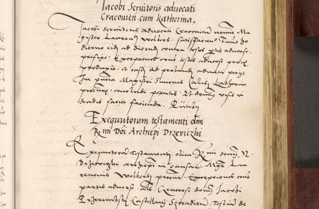 Zdjęcie nr 676 dla obiektu archiwalnego: Acta actorum coram R. D. Petro de Gamratis, nominati archiepiscopi Gnesnensis, episcopi Cracoviensis per annos 1541 et 1542 acticatorum, praesidente tunc curiase suae R. D. Bartholomaeo Gantkowski, canonico Cracoviensi, Posnaniensi cancellario, parochialis in Konopisca etc. rectore.