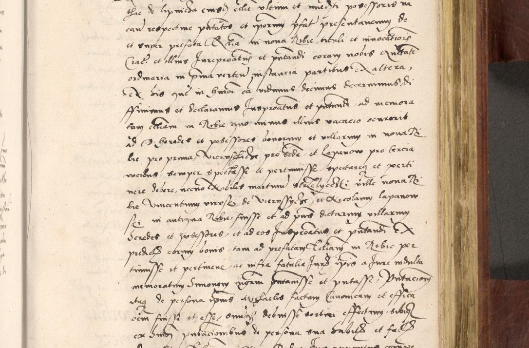 Zdjęcie nr 630 dla obiektu archiwalnego: Acta actorum coram R. D. Petro de Gamratis, nominati archiepiscopi Gnesnensis, episcopi Cracoviensis per annos 1541 et 1542 acticatorum, praesidente tunc curiase suae R. D. Bartholomaeo Gantkowski, canonico Cracoviensi, Posnaniensi cancellario, parochialis in Konopisca etc. rectore.