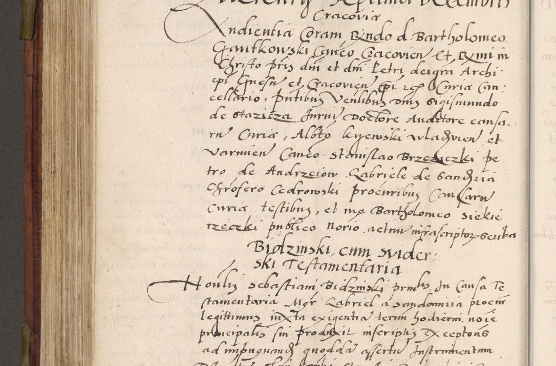 Zdjęcie nr 607 dla obiektu archiwalnego: Acta actorum coram R. D. Petro de Gamratis, nominati archiepiscopi Gnesnensis, episcopi Cracoviensis per annos 1541 et 1542 acticatorum, praesidente tunc curiase suae R. D. Bartholomaeo Gantkowski, canonico Cracoviensi, Posnaniensi cancellario, parochialis in Konopisca etc. rectore.