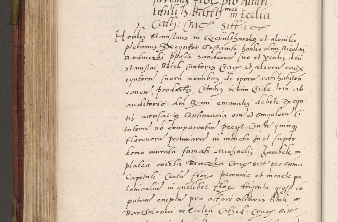 Zdjęcie nr 609 dla obiektu archiwalnego: Acta actorum coram R. D. Petro de Gamratis, nominati archiepiscopi Gnesnensis, episcopi Cracoviensis per annos 1541 et 1542 acticatorum, praesidente tunc curiase suae R. D. Bartholomaeo Gantkowski, canonico Cracoviensi, Posnaniensi cancellario, parochialis in Konopisca etc. rectore.