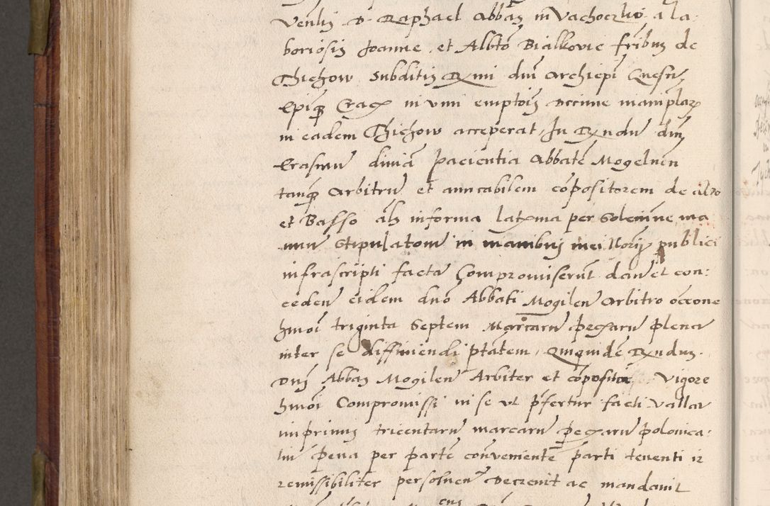 Zdjęcie nr 599 dla obiektu archiwalnego: Acta actorum coram R. D. Petro de Gamratis, nominati archiepiscopi Gnesnensis, episcopi Cracoviensis per annos 1541 et 1542 acticatorum, praesidente tunc curiase suae R. D. Bartholomaeo Gantkowski, canonico Cracoviensi, Posnaniensi cancellario, parochialis in Konopisca etc. rectore.