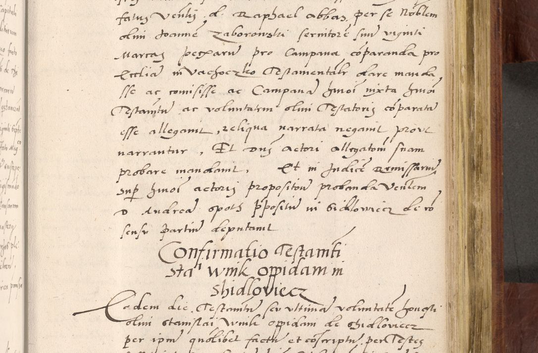 Zdjęcie nr 602 dla obiektu archiwalnego: Acta actorum coram R. D. Petro de Gamratis, nominati archiepiscopi Gnesnensis, episcopi Cracoviensis per annos 1541 et 1542 acticatorum, praesidente tunc curiase suae R. D. Bartholomaeo Gantkowski, canonico Cracoviensi, Posnaniensi cancellario, parochialis in Konopisca etc. rectore.