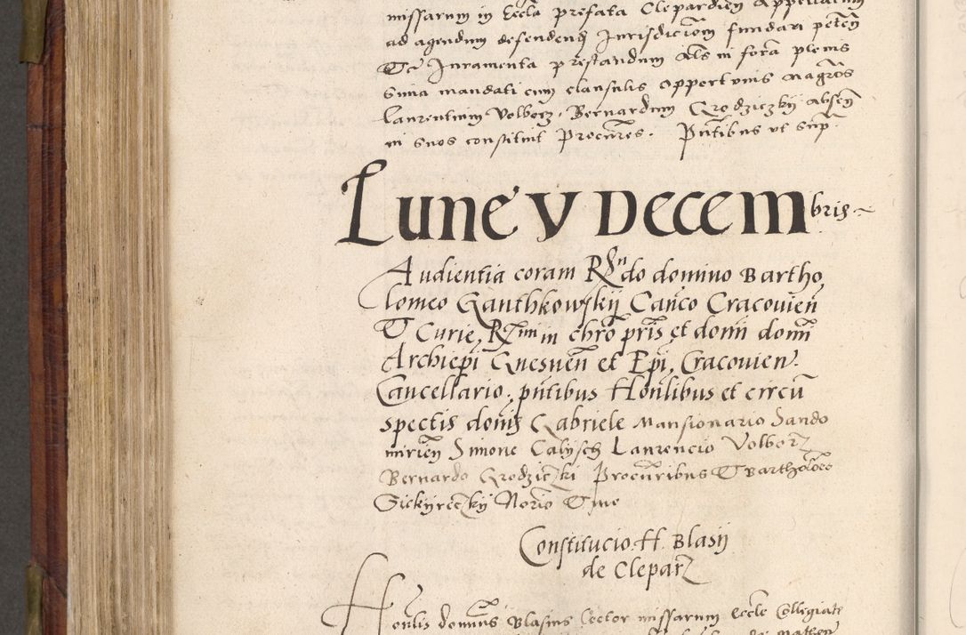 Zdjęcie nr 583 dla obiektu archiwalnego: Acta actorum coram R. D. Petro de Gamratis, nominati archiepiscopi Gnesnensis, episcopi Cracoviensis per annos 1541 et 1542 acticatorum, praesidente tunc curiase suae R. D. Bartholomaeo Gantkowski, canonico Cracoviensi, Posnaniensi cancellario, parochialis in Konopisca etc. rectore.