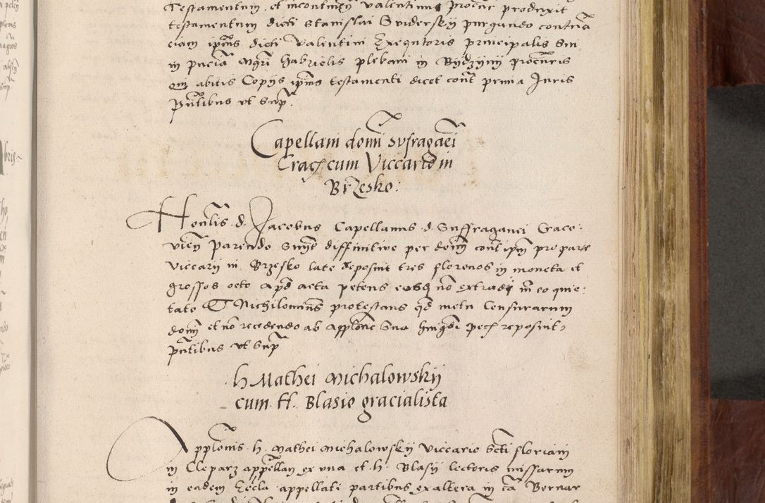 Zdjęcie nr 584 dla obiektu archiwalnego: Acta actorum coram R. D. Petro de Gamratis, nominati archiepiscopi Gnesnensis, episcopi Cracoviensis per annos 1541 et 1542 acticatorum, praesidente tunc curiase suae R. D. Bartholomaeo Gantkowski, canonico Cracoviensi, Posnaniensi cancellario, parochialis in Konopisca etc. rectore.