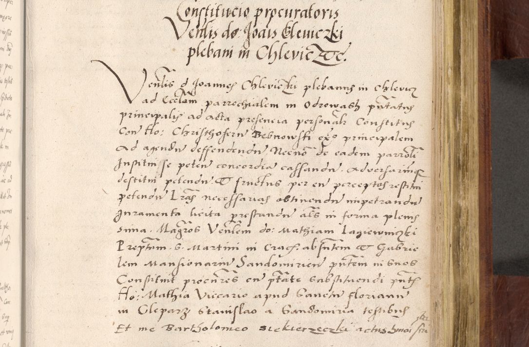 Zdjęcie nr 576 dla obiektu archiwalnego: Acta actorum coram R. D. Petro de Gamratis, nominati archiepiscopi Gnesnensis, episcopi Cracoviensis per annos 1541 et 1542 acticatorum, praesidente tunc curiase suae R. D. Bartholomaeo Gantkowski, canonico Cracoviensi, Posnaniensi cancellario, parochialis in Konopisca etc. rectore.