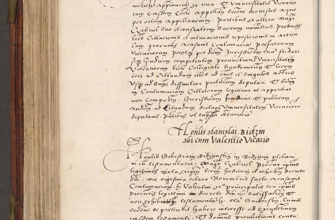Zdjęcie nr 581 dla obiektu archiwalnego: Acta actorum coram R. D. Petro de Gamratis, nominati archiepiscopi Gnesnensis, episcopi Cracoviensis per annos 1541 et 1542 acticatorum, praesidente tunc curiase suae R. D. Bartholomaeo Gantkowski, canonico Cracoviensi, Posnaniensi cancellario, parochialis in Konopisca etc. rectore.
