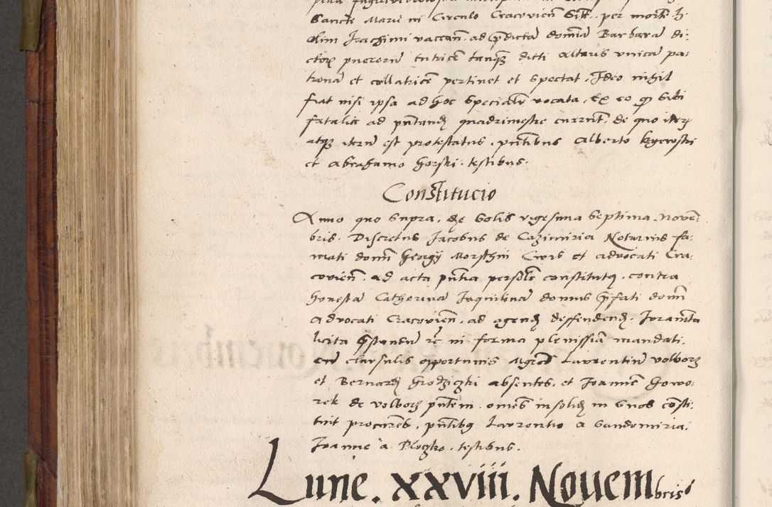 Zdjęcie nr 571 dla obiektu archiwalnego: Acta actorum coram R. D. Petro de Gamratis, nominati archiepiscopi Gnesnensis, episcopi Cracoviensis per annos 1541 et 1542 acticatorum, praesidente tunc curiase suae R. D. Bartholomaeo Gantkowski, canonico Cracoviensi, Posnaniensi cancellario, parochialis in Konopisca etc. rectore.