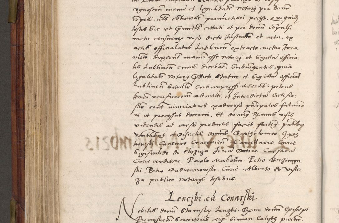 Zdjęcie nr 555 dla obiektu archiwalnego: Acta actorum coram R. D. Petro de Gamratis, nominati archiepiscopi Gnesnensis, episcopi Cracoviensis per annos 1541 et 1542 acticatorum, praesidente tunc curiase suae R. D. Bartholomaeo Gantkowski, canonico Cracoviensi, Posnaniensi cancellario, parochialis in Konopisca etc. rectore.