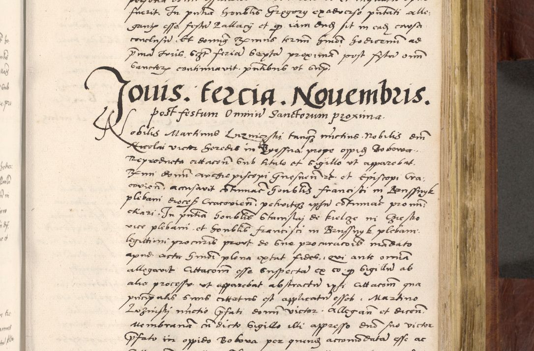 Zdjęcie nr 546 dla obiektu archiwalnego: Acta actorum coram R. D. Petro de Gamratis, nominati archiepiscopi Gnesnensis, episcopi Cracoviensis per annos 1541 et 1542 acticatorum, praesidente tunc curiase suae R. D. Bartholomaeo Gantkowski, canonico Cracoviensi, Posnaniensi cancellario, parochialis in Konopisca etc. rectore.