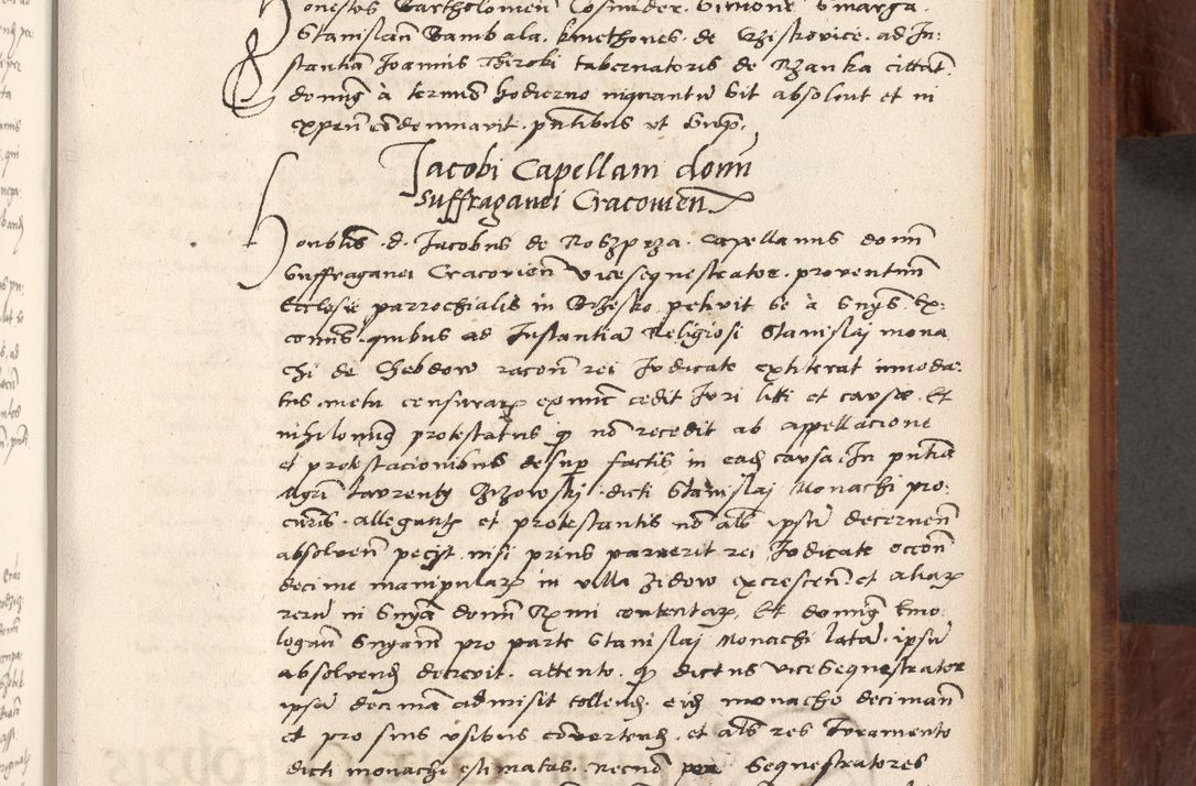 Zdjęcie nr 540 dla obiektu archiwalnego: Acta actorum coram R. D. Petro de Gamratis, nominati archiepiscopi Gnesnensis, episcopi Cracoviensis per annos 1541 et 1542 acticatorum, praesidente tunc curiase suae R. D. Bartholomaeo Gantkowski, canonico Cracoviensi, Posnaniensi cancellario, parochialis in Konopisca etc. rectore.