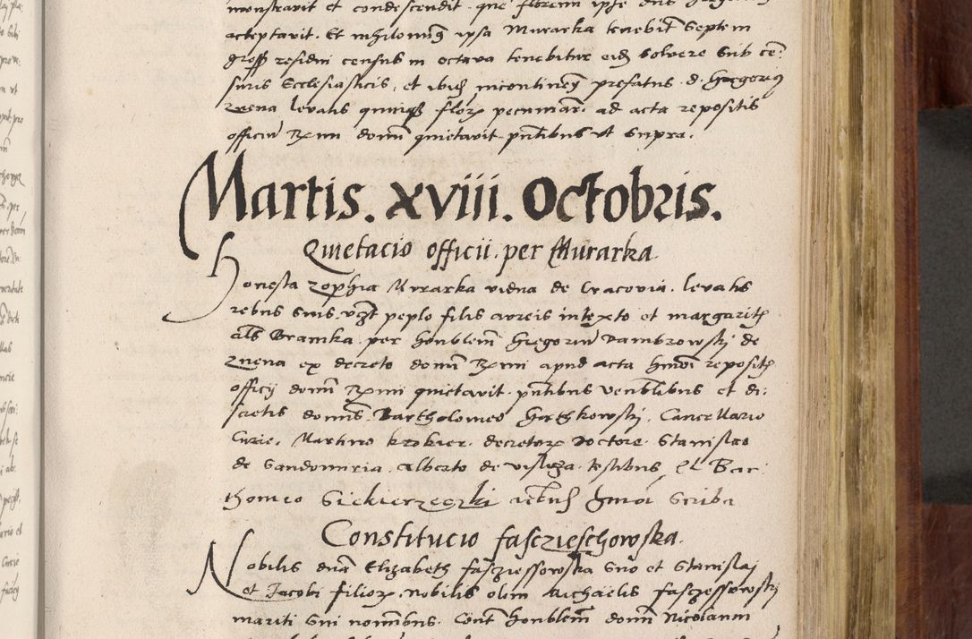 Zdjęcie nr 528 dla obiektu archiwalnego: Acta actorum coram R. D. Petro de Gamratis, nominati archiepiscopi Gnesnensis, episcopi Cracoviensis per annos 1541 et 1542 acticatorum, praesidente tunc curiase suae R. D. Bartholomaeo Gantkowski, canonico Cracoviensi, Posnaniensi cancellario, parochialis in Konopisca etc. rectore.