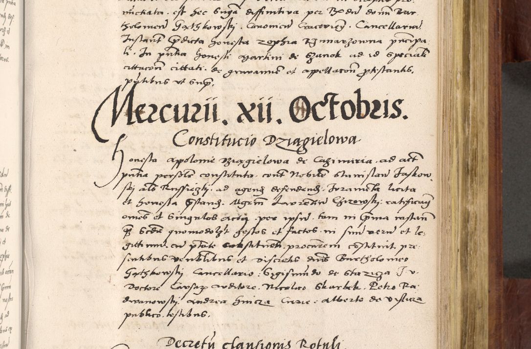 Zdjęcie nr 516 dla obiektu archiwalnego: Acta actorum coram R. D. Petro de Gamratis, nominati archiepiscopi Gnesnensis, episcopi Cracoviensis per annos 1541 et 1542 acticatorum, praesidente tunc curiase suae R. D. Bartholomaeo Gantkowski, canonico Cracoviensi, Posnaniensi cancellario, parochialis in Konopisca etc. rectore.