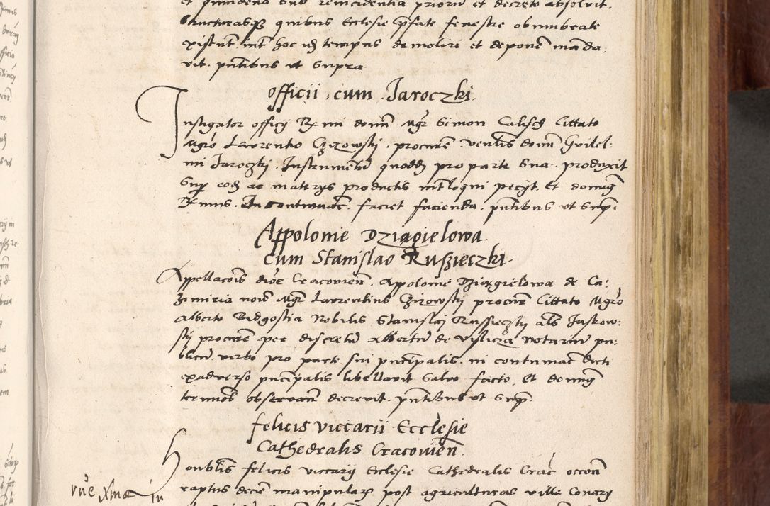 Zdjęcie nr 514 dla obiektu archiwalnego: Acta actorum coram R. D. Petro de Gamratis, nominati archiepiscopi Gnesnensis, episcopi Cracoviensis per annos 1541 et 1542 acticatorum, praesidente tunc curiase suae R. D. Bartholomaeo Gantkowski, canonico Cracoviensi, Posnaniensi cancellario, parochialis in Konopisca etc. rectore.
