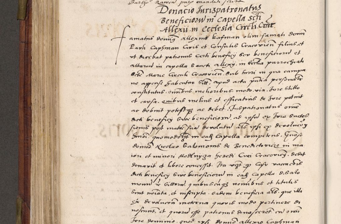 Zdjęcie nr 511 dla obiektu archiwalnego: Acta actorum coram R. D. Petro de Gamratis, nominati archiepiscopi Gnesnensis, episcopi Cracoviensis per annos 1541 et 1542 acticatorum, praesidente tunc curiase suae R. D. Bartholomaeo Gantkowski, canonico Cracoviensi, Posnaniensi cancellario, parochialis in Konopisca etc. rectore.