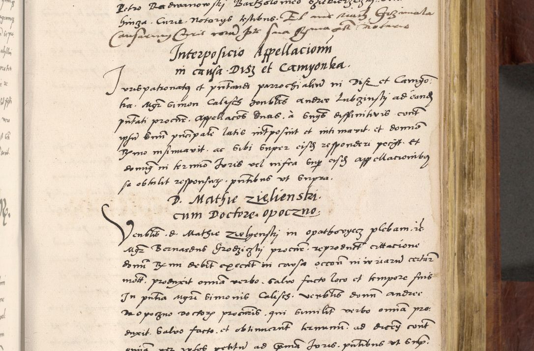 Zdjęcie nr 490 dla obiektu archiwalnego: Acta actorum coram R. D. Petro de Gamratis, nominati archiepiscopi Gnesnensis, episcopi Cracoviensis per annos 1541 et 1542 acticatorum, praesidente tunc curiase suae R. D. Bartholomaeo Gantkowski, canonico Cracoviensi, Posnaniensi cancellario, parochialis in Konopisca etc. rectore.