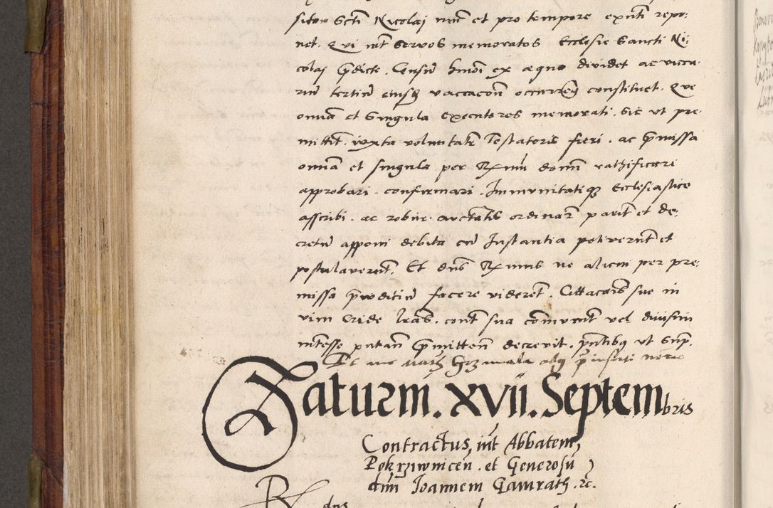 Zdjęcie nr 479 dla obiektu archiwalnego: Acta actorum coram R. D. Petro de Gamratis, nominati archiepiscopi Gnesnensis, episcopi Cracoviensis per annos 1541 et 1542 acticatorum, praesidente tunc curiase suae R. D. Bartholomaeo Gantkowski, canonico Cracoviensi, Posnaniensi cancellario, parochialis in Konopisca etc. rectore.