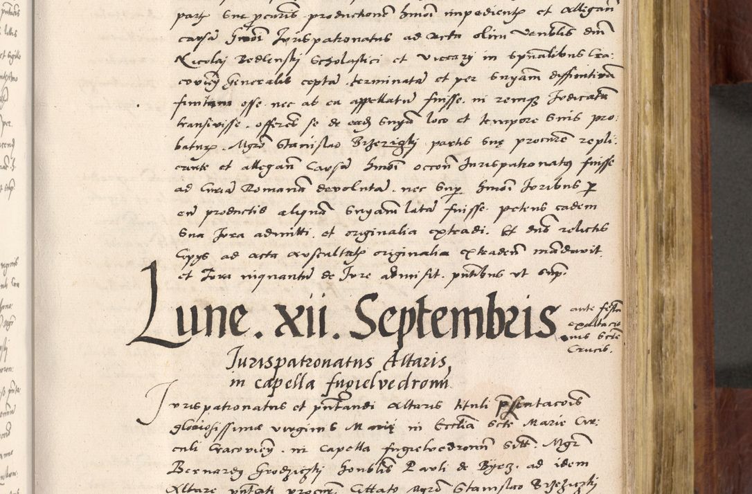Zdjęcie nr 468 dla obiektu archiwalnego: Acta actorum coram R. D. Petro de Gamratis, nominati archiepiscopi Gnesnensis, episcopi Cracoviensis per annos 1541 et 1542 acticatorum, praesidente tunc curiase suae R. D. Bartholomaeo Gantkowski, canonico Cracoviensi, Posnaniensi cancellario, parochialis in Konopisca etc. rectore.