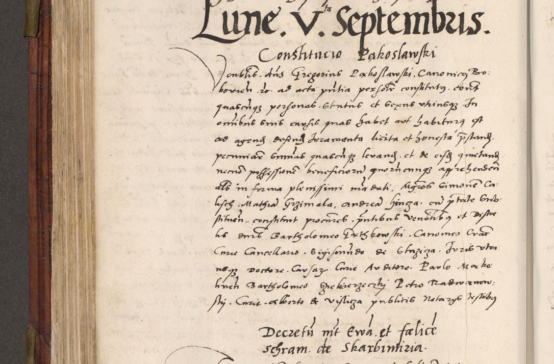 Zdjęcie nr 461 dla obiektu archiwalnego: Acta actorum coram R. D. Petro de Gamratis, nominati archiepiscopi Gnesnensis, episcopi Cracoviensis per annos 1541 et 1542 acticatorum, praesidente tunc curiase suae R. D. Bartholomaeo Gantkowski, canonico Cracoviensi, Posnaniensi cancellario, parochialis in Konopisca etc. rectore.