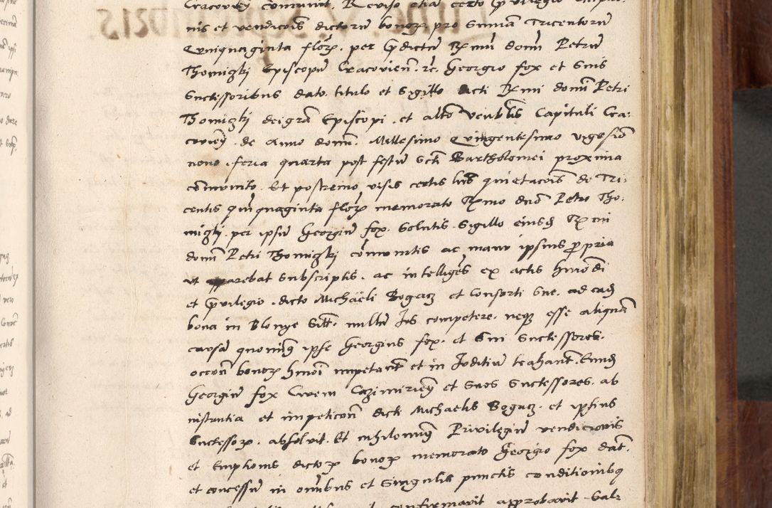 Zdjęcie nr 460 dla obiektu archiwalnego: Acta actorum coram R. D. Petro de Gamratis, nominati archiepiscopi Gnesnensis, episcopi Cracoviensis per annos 1541 et 1542 acticatorum, praesidente tunc curiase suae R. D. Bartholomaeo Gantkowski, canonico Cracoviensi, Posnaniensi cancellario, parochialis in Konopisca etc. rectore.
