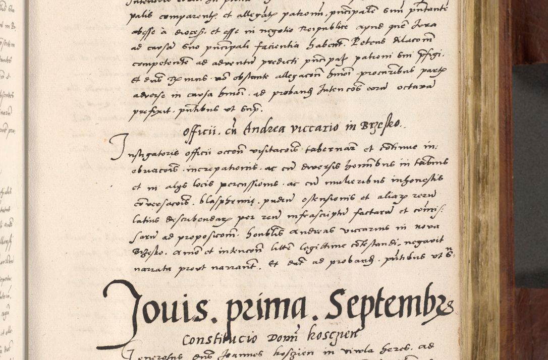 Zdjęcie nr 452 dla obiektu archiwalnego: Acta actorum coram R. D. Petro de Gamratis, nominati archiepiscopi Gnesnensis, episcopi Cracoviensis per annos 1541 et 1542 acticatorum, praesidente tunc curiase suae R. D. Bartholomaeo Gantkowski, canonico Cracoviensi, Posnaniensi cancellario, parochialis in Konopisca etc. rectore.
