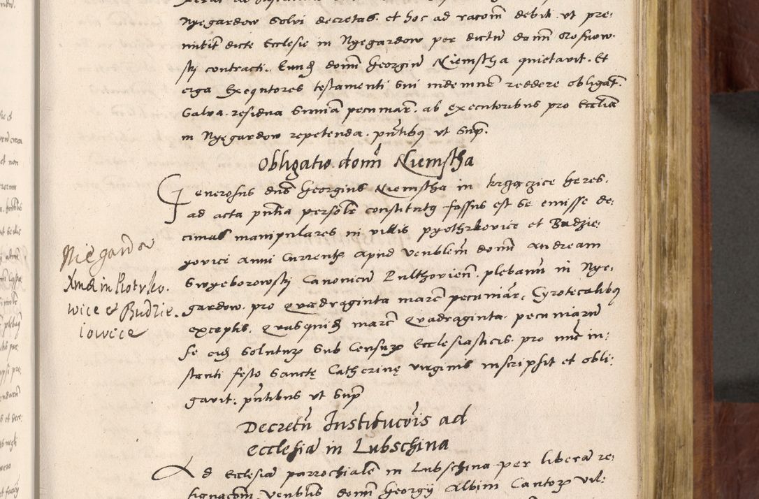 Zdjęcie nr 450 dla obiektu archiwalnego: Acta actorum coram R. D. Petro de Gamratis, nominati archiepiscopi Gnesnensis, episcopi Cracoviensis per annos 1541 et 1542 acticatorum, praesidente tunc curiase suae R. D. Bartholomaeo Gantkowski, canonico Cracoviensi, Posnaniensi cancellario, parochialis in Konopisca etc. rectore.