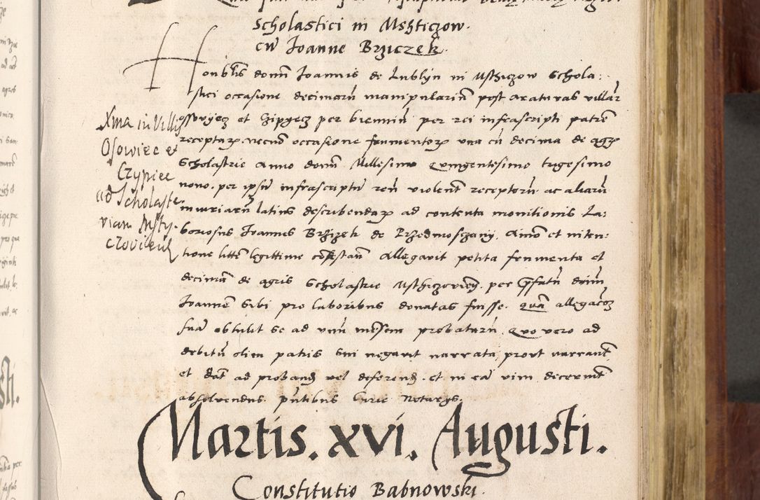 Zdjęcie nr 430 dla obiektu archiwalnego: Acta actorum coram R. D. Petro de Gamratis, nominati archiepiscopi Gnesnensis, episcopi Cracoviensis per annos 1541 et 1542 acticatorum, praesidente tunc curiase suae R. D. Bartholomaeo Gantkowski, canonico Cracoviensi, Posnaniensi cancellario, parochialis in Konopisca etc. rectore.