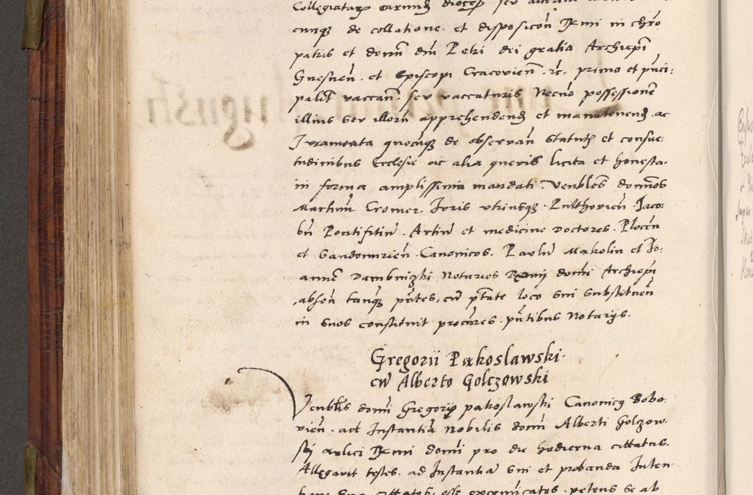 Zdjęcie nr 425 dla obiektu archiwalnego: Acta actorum coram R. D. Petro de Gamratis, nominati archiepiscopi Gnesnensis, episcopi Cracoviensis per annos 1541 et 1542 acticatorum, praesidente tunc curiase suae R. D. Bartholomaeo Gantkowski, canonico Cracoviensi, Posnaniensi cancellario, parochialis in Konopisca etc. rectore.